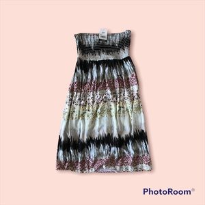 Strapless “tie-dye” patterned dress - Small (S) - BNWT